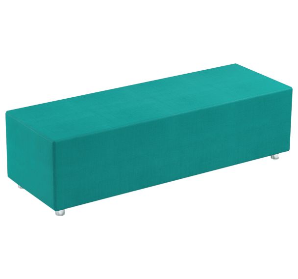 Pouf banquette structure en bois mousse PVC cuir - Mirplay School