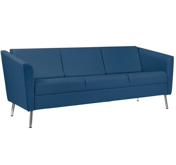 Canapé Wind 3 places dos bas pied métal tissu enduit PVC M1 - GGI