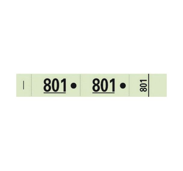 Carnet de 50 tickets vestiaires numérotés de 3 volets