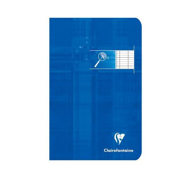 Carnet piqué déficients visuels 11x17cm 96p séyès noir 2,5mm 10/10