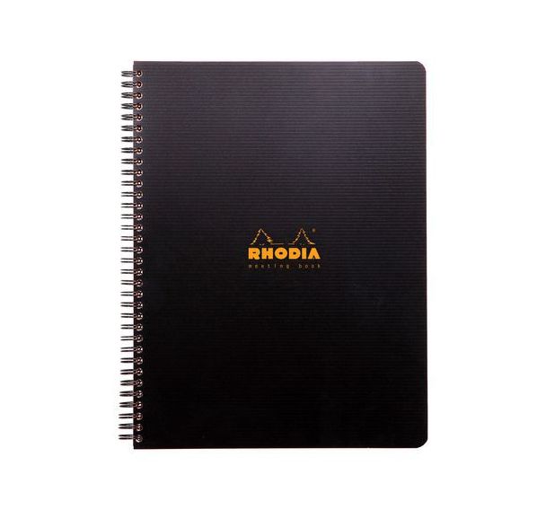 Carnet réunion noir - Rhodia