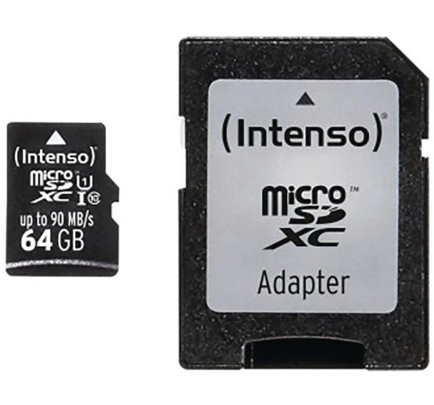 Carte MicroSDXC 64 Go UHS-I Professional Class 10 - Intenso