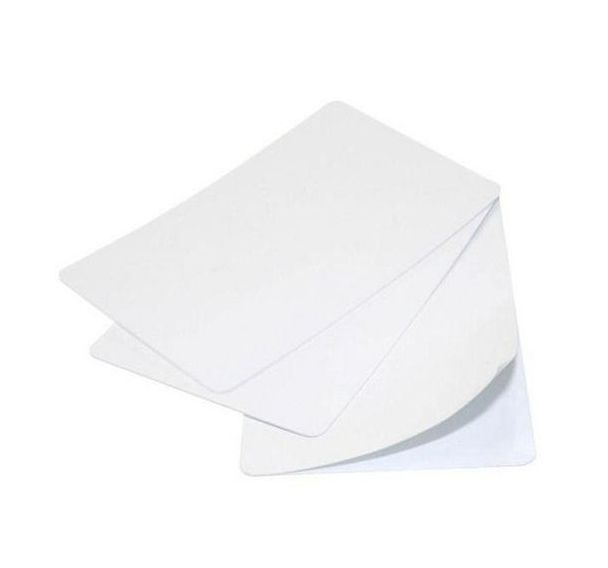 Cartes à imprimer PVC blanches - 1 face adhésive - Sogedex