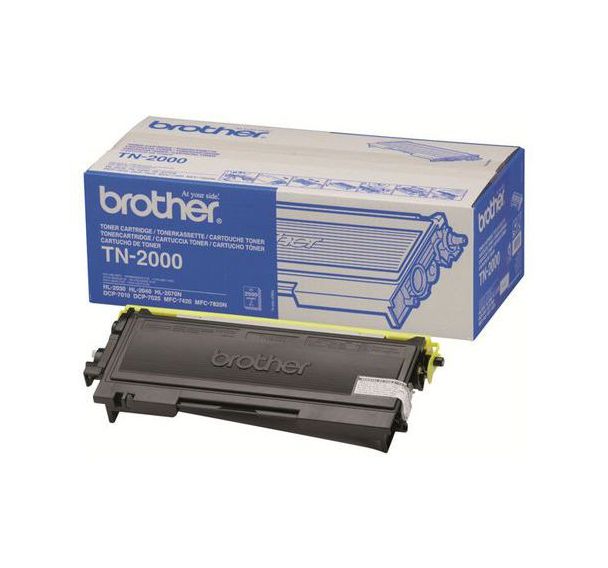 Cartouche de toner noir originale Brother TN2000