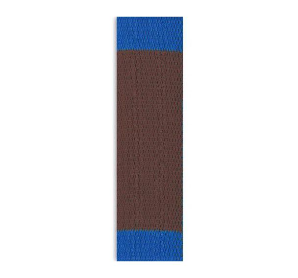 Ceinture de judo coloris bicolore - rouleau 50 m bleu-marron