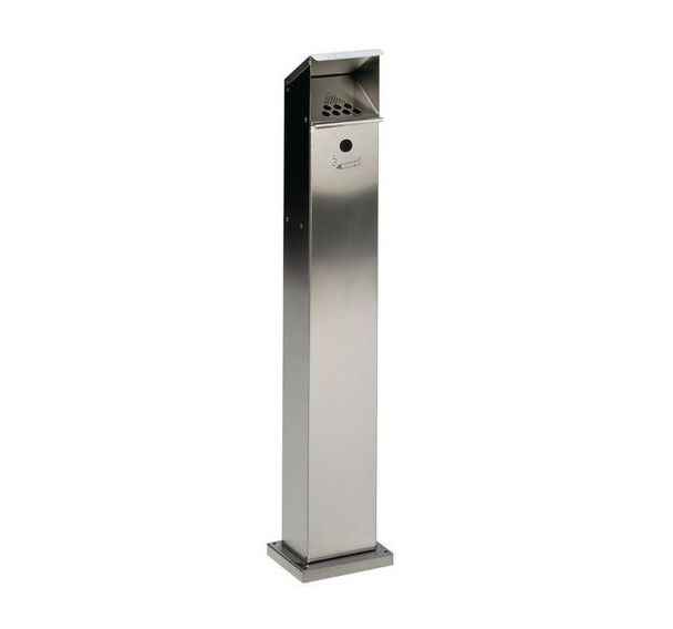 Cendrier en inox 2 L - gris