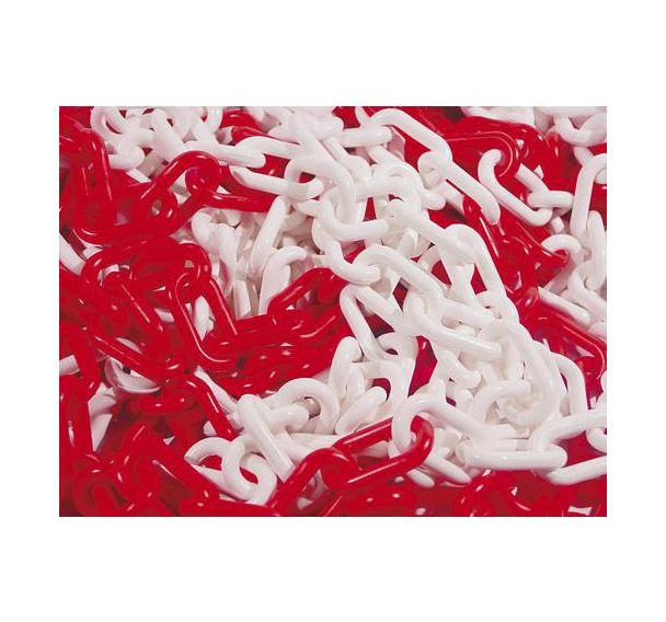 Chaîne plastique - Rouge et blanc - Taliaplast