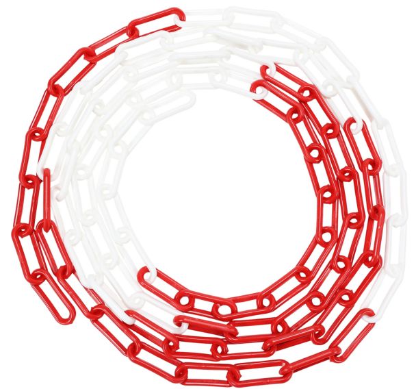 Chaîne plastique en sac - Rouge/Blanc