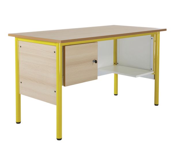 Chaire professeur,1 tablette,1 caisson, hêtre - Manutan Expert