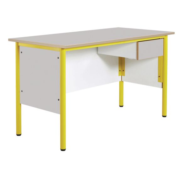 Chaire professeur, 1 tiroir, plateau Beige - Manutan Expert