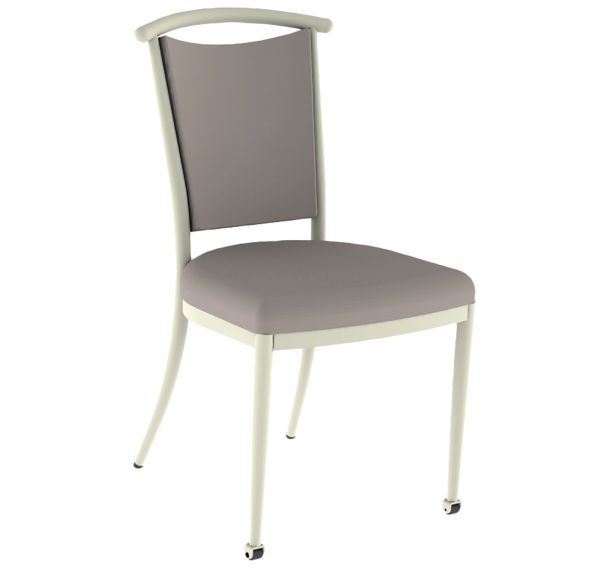 Chaise 550 mobile alu/mousse tissu abaka 4 pieds - Mobidecor