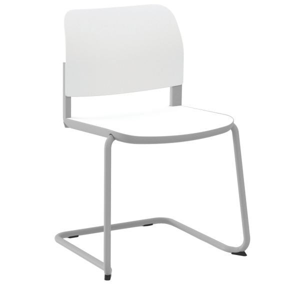 Chaise Adio polypropylène piétement luge - Sokoa