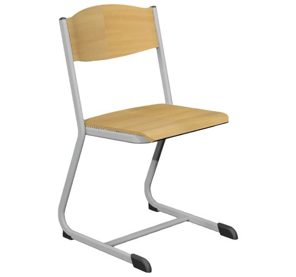 Chaise Delta Iflow époxy gris alu 9006 taille 6 - Vanerum