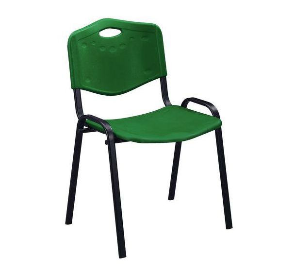 Chaise Fancy - Polypropylène - Stucture noire - Manutan Expert