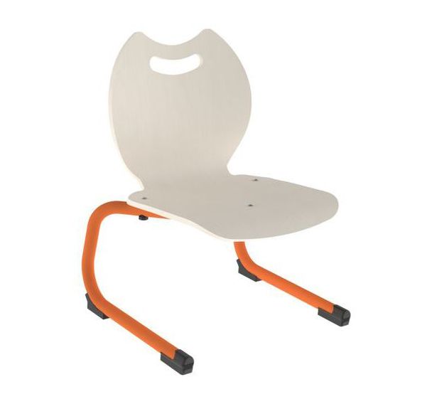 Chaise Gipsy II AST coque Bandana bois piètement alu - Mobidecor