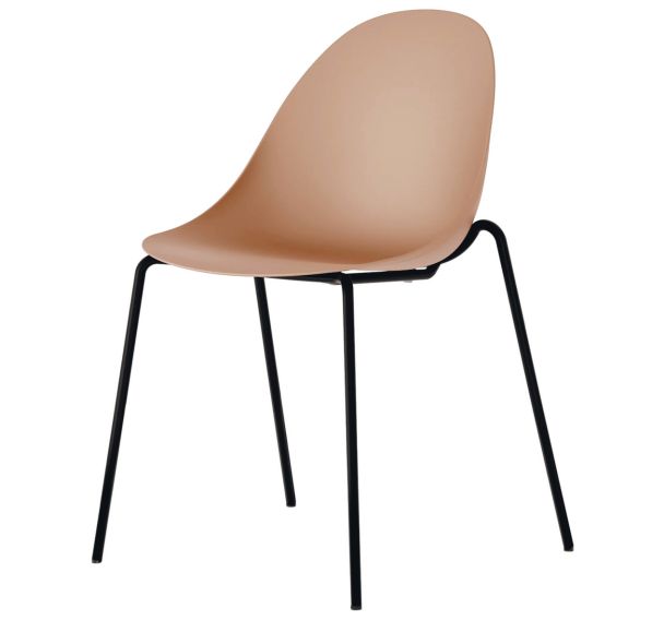 Chaise Hiro 4 pieds piètement noir - Mirplay School