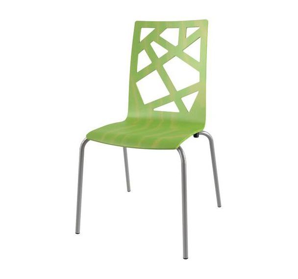Chaise Ixia 4 pieds T6 coque Mozaik bois naturel ou teinté - Mobidecor