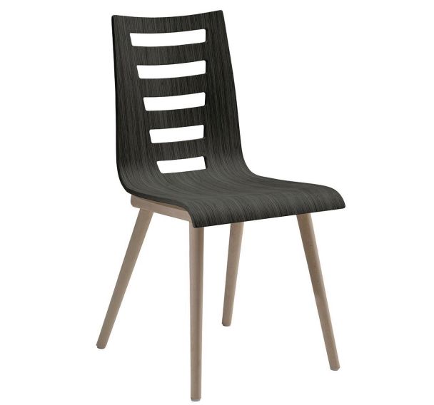 Chaise LIGHT 4 Pieds finition Stratifié EBONY