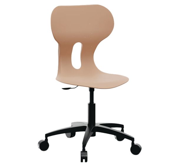 Chaise Lia Big Lift pivotante à roulettes vérin gaz Mirplay School