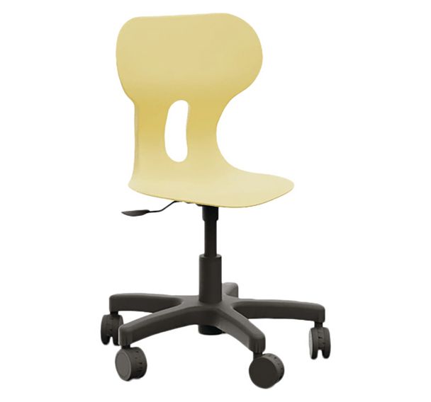 Chaise Lia Mini Lift pivotante sur roulettes vérin gaz Mirplay School