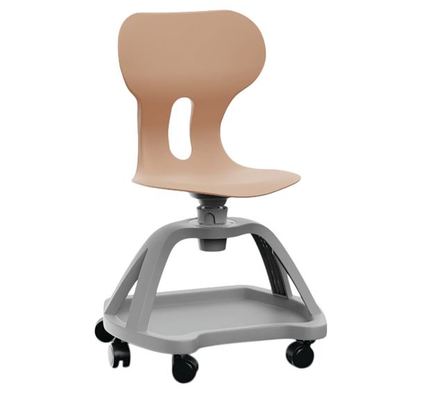 Chaise Lia Store avec roulettes plateau inférieur Mirplay School
