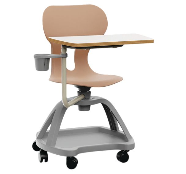 Chaise Lia Table avec tablette sur roulettes Mirplay School