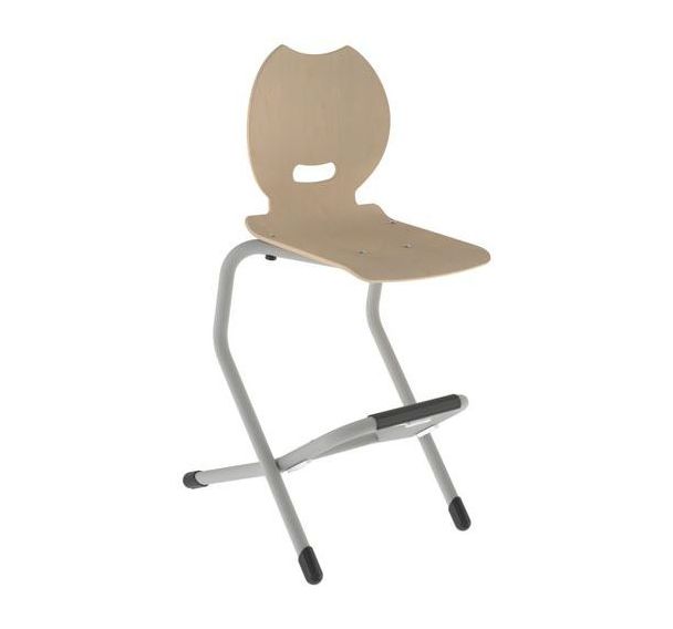 Chaise Lila II double AST maternelle T7 coque Bandana bois - Mobidecor