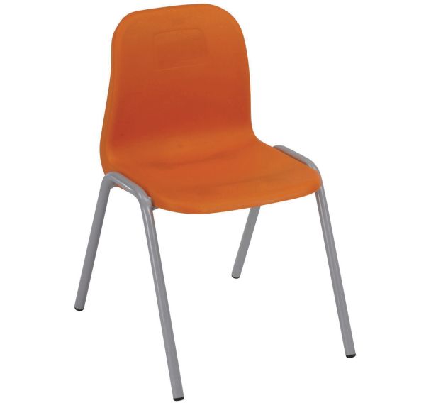 Chaise Lise - Piétement coloris: Gris