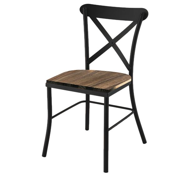 Chaise Manila assise stratifié / structure acier - Jayso