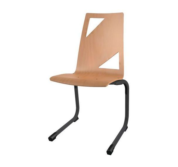 Chaise Sofia AST T6 coque Moda bois naturel ou teinté - Mobidecor
