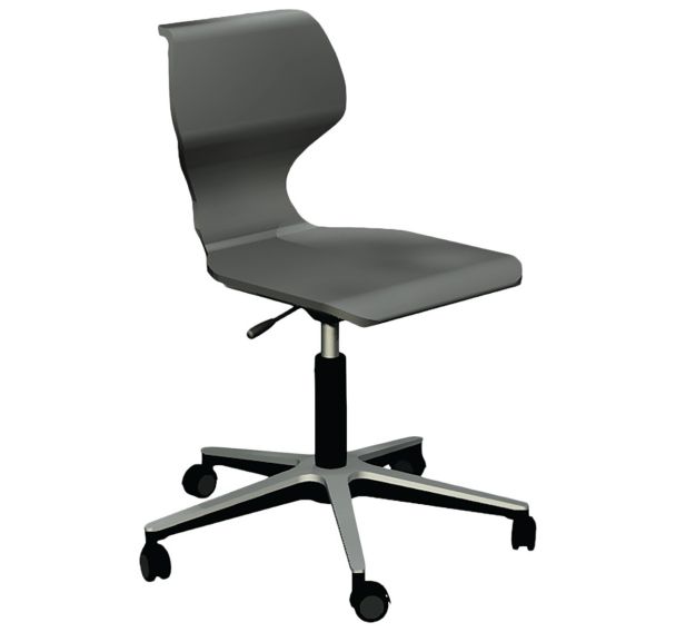 Chaise Solifiber Turn Basic époxy noir assise réglable - Vanerum