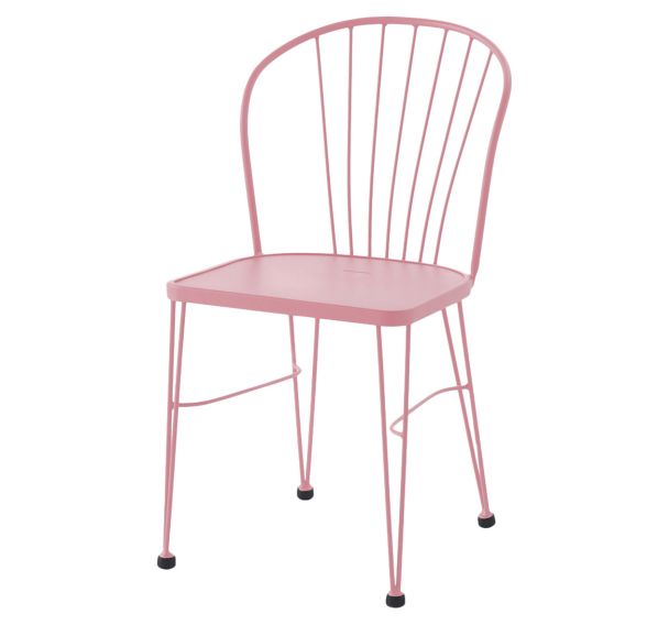 Chaise Tudela acier 4 pieds - Jayso