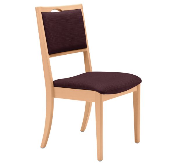 Chaise assise dossier ginkgo - structure hêtre - Sunset Creation