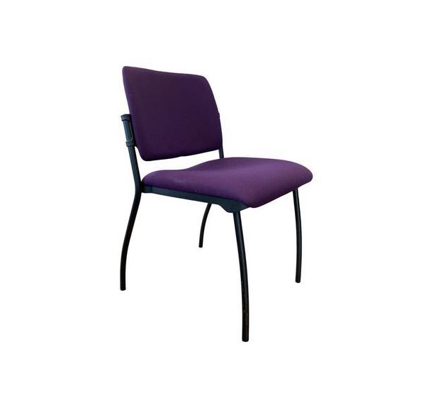 Chaise dossier en résille violette