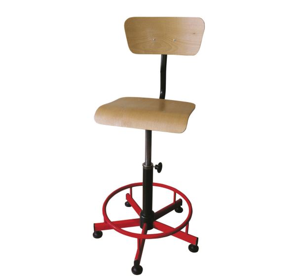 Chaise haute assise bois réglable manuellement repose-pieds