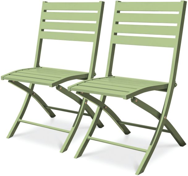 Chaise jardin pliante Marius - Lot de 2 - CityGarden