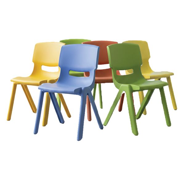 Chaise maternelle monobloc en polypropylène Clémence - Manutan Expert