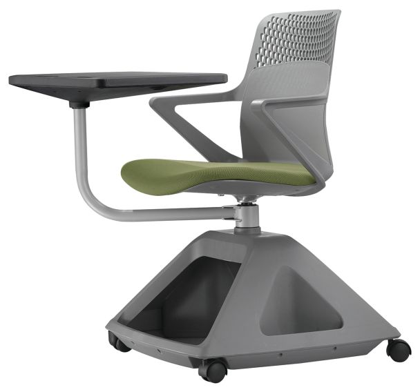 Chaise sur roulettes Rover avec tablette écritoire