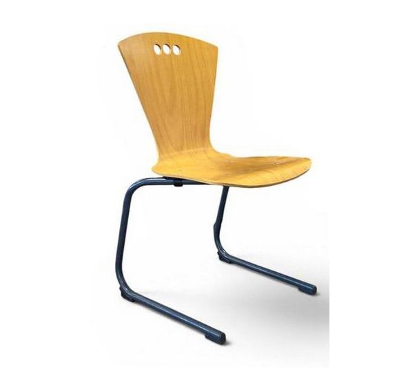 Chaise reconditionnée - Empilable - Assise en Bois