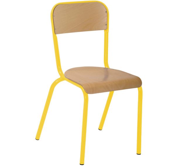 Chaise scolaire Atlas 4 pieds empilable - Manutan Expert