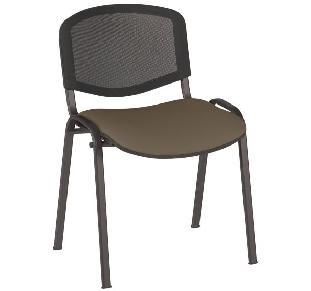 Lot 5 Chaises Bliz tissu dossier résille - GMCE
