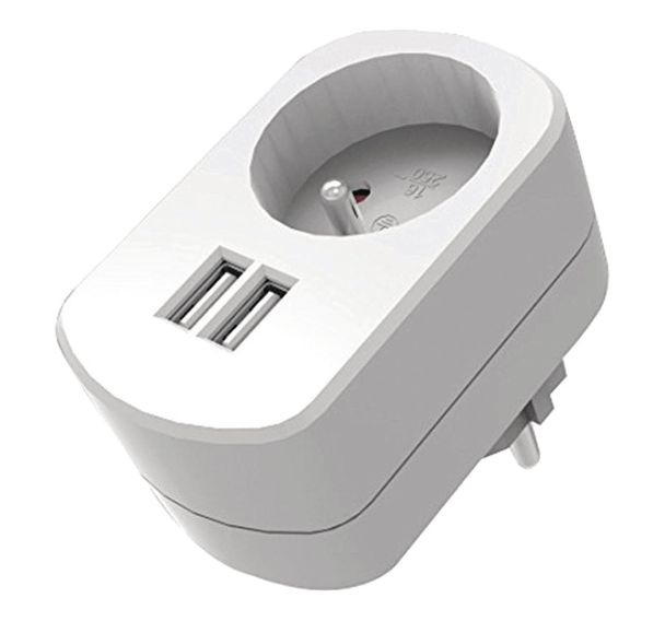 Chargeur mural + 2 ports USB 2.1A - Mobility Lab