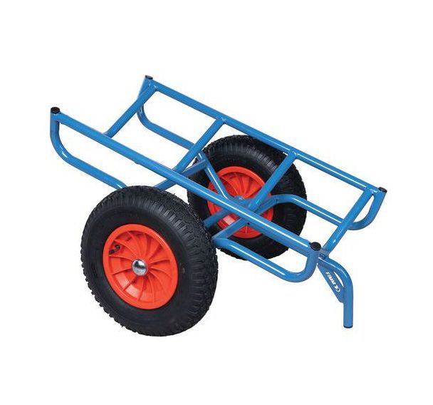 Chariot 250 kg porte charge cylindrique roues pneumatiques - FIMM