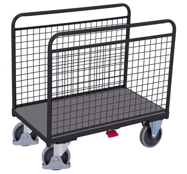 Chariot à arceaux avec panneaux grillagés