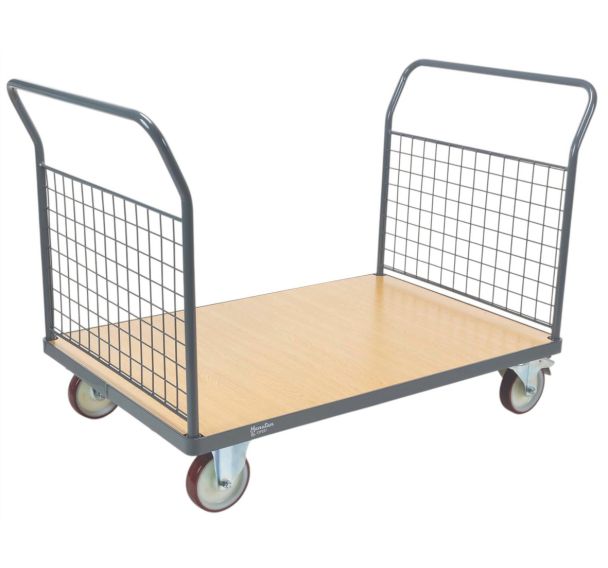 Chariot à dossier grillagé - Capacité 400 à 500 kg - Manutan Expert
