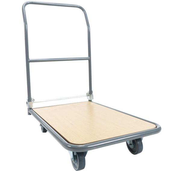 Chariot à dossier rabattable - Capacité 250 kg - Manutan Expert