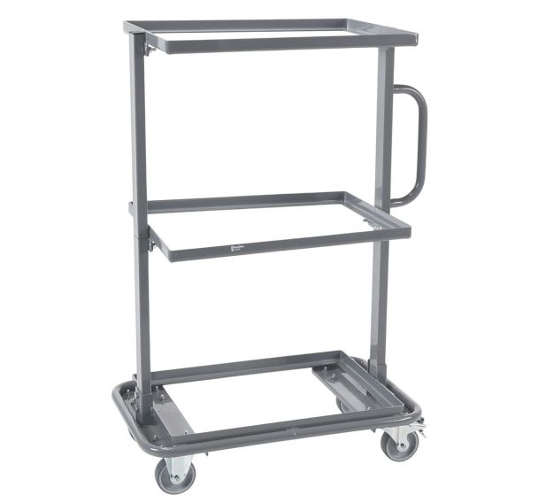 Chariot acier 200 kg - Pour bacs norme Europe - Manutan Expert