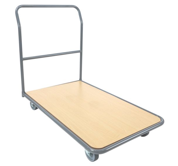 Chariot acier dossier fixe - Capacité 250 kg - Manutan Expert
