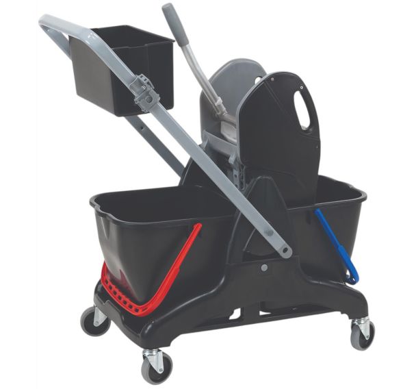 Chariot de lavage avec presse - 2 x 15 L