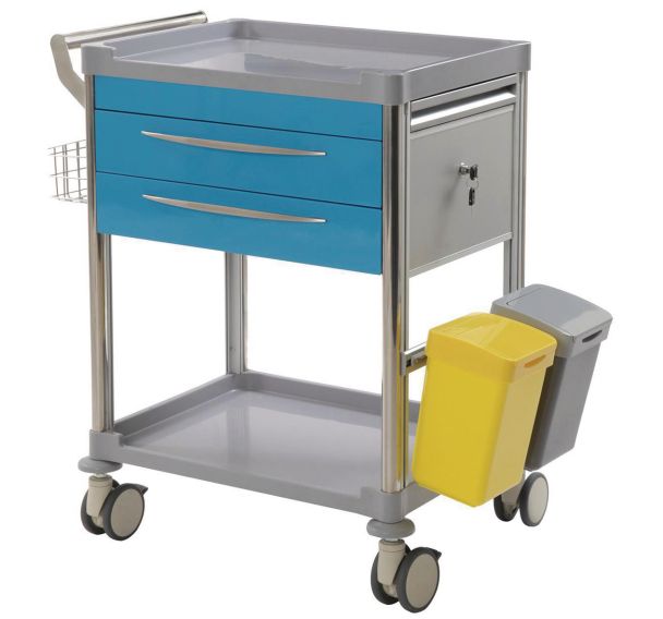 Chariot soins 2 Tiroirs tout équipé - Mdose